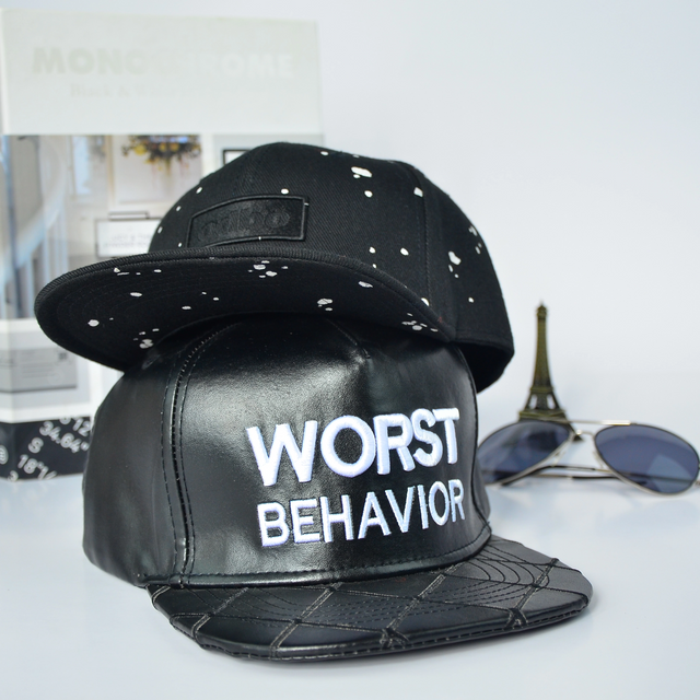 قبعة الهيب هوب ذات الحافة المسطحة Snapback قبعة مطرزة مخصصة لملابس الشارع