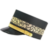 Высококачественные шляпы швейцара нового дизайна, настраиваемые с различными логотипами и цветами, шляпы швейцара отеля по индивидуальному заказу
