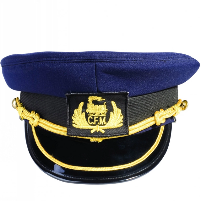 Casquette d'uniforme ferroviaire personnalis&eacute;e, chapeau de conducteur de chemin de fer, casquette de Service de Train