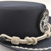 Chap&eacute;u cerimonial personalizado da pol&iacute;cia, chap&eacute;u formal de desfile com emblema bordado e cord&atilde;o tran&ccedil;ado